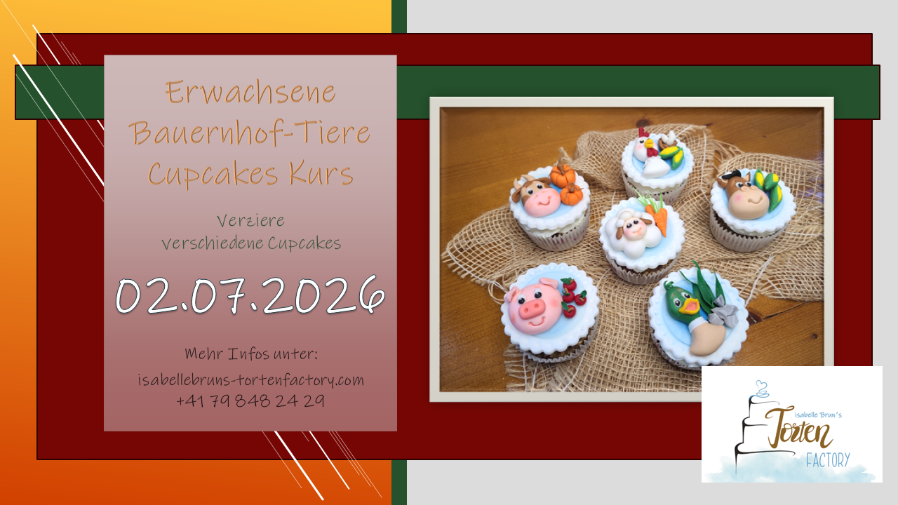 kurs ausschreibung cupcakes bauernhof erwachsene